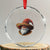 Funny Mexico Xmas Crystal Glass Ornament Santa Sombrero Feliz Navidad TS09 Transparent Glass 3'' Circle Print Your Wear