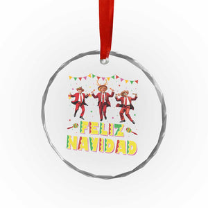 Funny Mexico Xmas Trump Crystal Glass Ornament Feliz Navidad Trump Dancing TS09 Print Your Wear