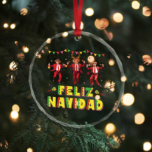 Funny Mexico Xmas Trump Crystal Glass Ornament Feliz Navidad Trump Dancing TS09 Print Your Wear
