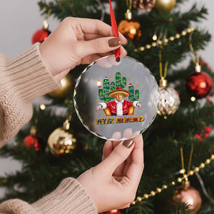 Funny Mexico Xmas Trump Crystal Glass Ornament Feliz Navidad Trump Santa TS09 Print Your Wear