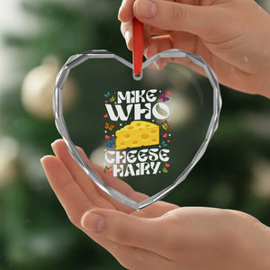 Funny Mike Who Cheese Hairy Heart Crystal Glass Ornament Inappropriate Adult Humor TS11 Print Your Wear