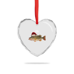Funny Misspelled Fish Christmas Meme Heart Crystal Glass Ornament TS14 Print Your Wear