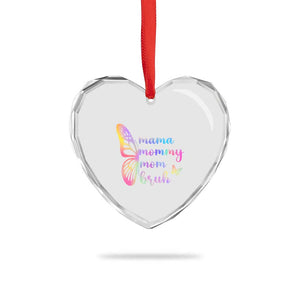 Funny Mom Saying Gift Heart Crystal Glass Ornament Mama Mommy Mom Bruh TS12 Print Your Wear