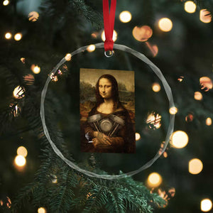 Funny Monalisa Rider Vintage Retro Motorcycle Engine Crystal Glass Ornament TS11 Print Your Wear