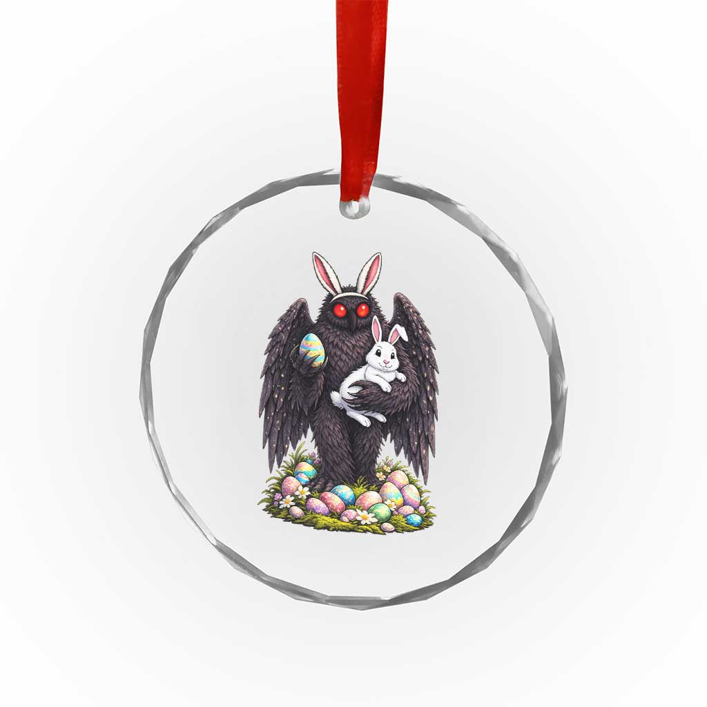 Funny Mothman Bunny Ears Crystal Glass Ornament Point Pleasant Cryptid Lover Gift TS12 Print Your Wear