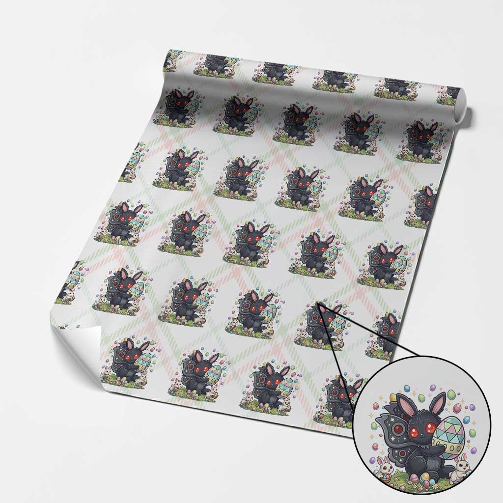 Funny Mothman Easter Bunny Ears Wrapping Paper Roll Cryptid Lover Gift TS12 Christmas Plaid Print Your Wear