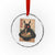 Funny Mothman Ramen Crystal Glass Ornament Japanese Kawaii Noodles Cryptid Retro Manga Anime TS10 Transparent Glass 3'' Circle Print Your Wear