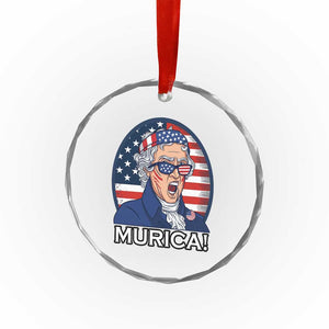 Funny Murica Thomas Jefferson Crystal Glass Ornament Founding Father Gift TS12 Print Your Wear