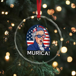 Funny Murica Thomas Jefferson Crystal Glass Ornament Founding Father Gift TS12 Print Your Wear