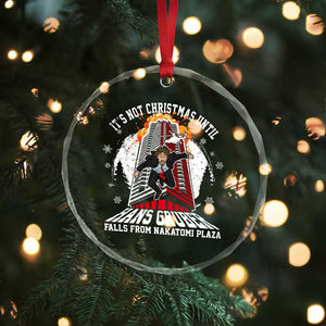Funny Nakatomi Plaza Crystal Glass Ornament It's Not Xmas Until Hans Gruber Falls From Nakatomi Plaza Explode TS11 Print Your Wear
