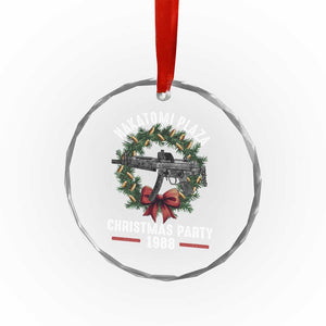 Funny Nakatomi Plaza Crystal Glass Ornament Xmas Party 1988 Xmas Bullet Gun Wreath TS11 Print Your Wear