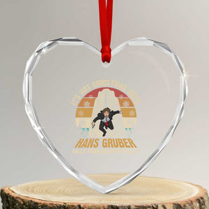 Funny Nakatomi Plaza Heart Crystal Glass Ornament It's Not Christmas Until Hans Gruber Falls TS09 Transparent Glass 3'' Heart Print Your Wear