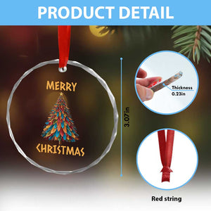 Funny Native American Eagle Feather Xmas Tree Crystal Glass Ornament TS11 Print Your Wear
