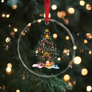 Funny Native American Xmas Tree Medicine Wheel Crystal Glass Ornament TS11 Print Your Wear