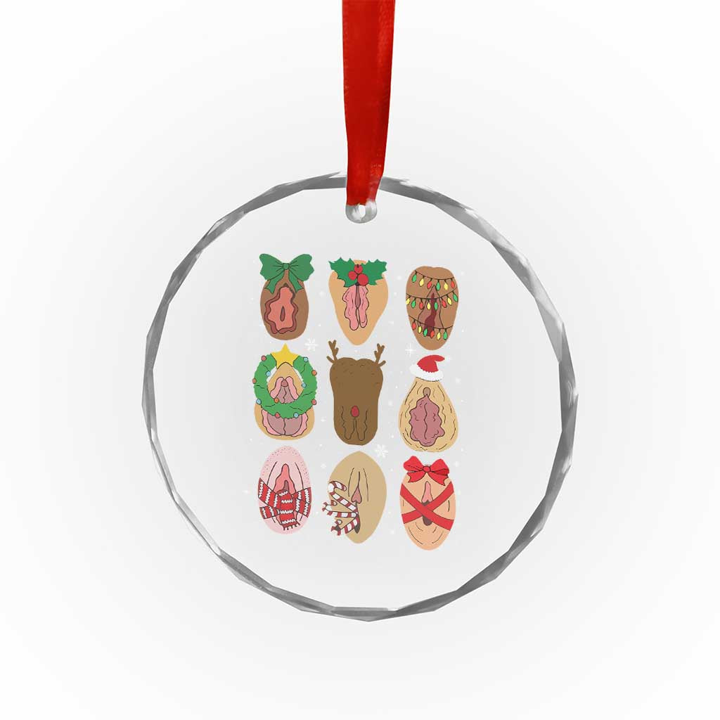 Funny Naughty Christmas Dirty Xmas Adult Humor Crystal Glass Ornament TS11 Print Your Wear