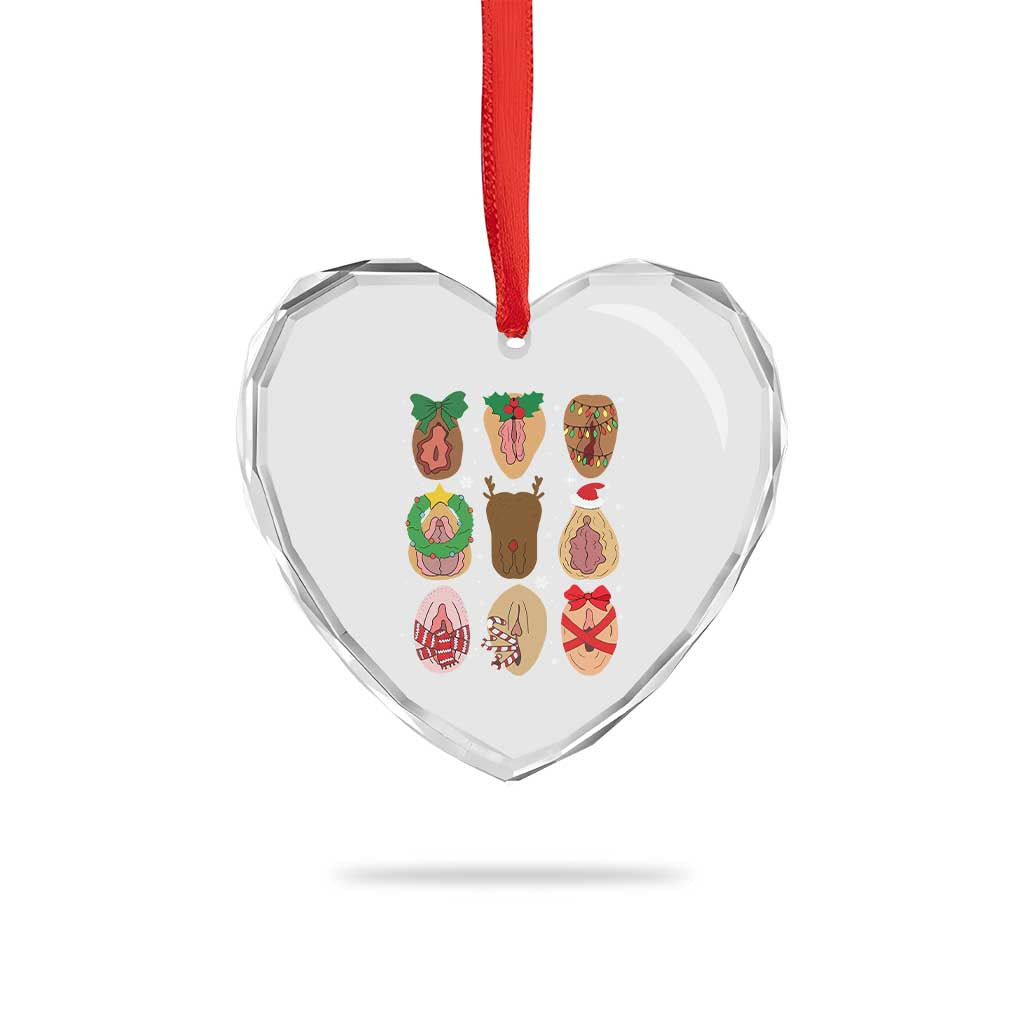 Funny Naughty Christmas Dirty Xmas Adult Humor Heart Crystal Glass Ornament TS11 Print Your Wear