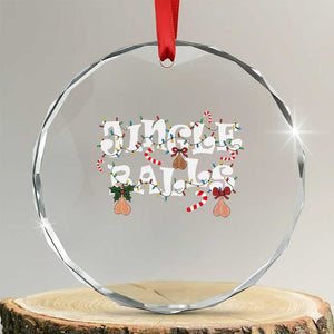 Funny Naughty Christmas Jingle Balls Crystal Glass Ornament Santa Xmas Jingle Bells Adult Joke TS11 Transparent Glass 3'' Circle Print Your Wear