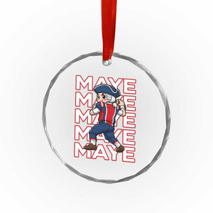 Funny NE Football Fan Gift Crystal Glass Ornament Maye Lover TS12 Print Your Wear