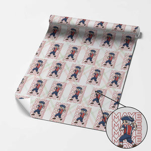Funny NE Football Fan Gift Wrapping Paper Roll Maye Lover TS12 Christmas Plaid Print Your Wear
