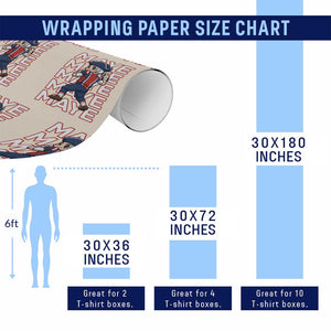 Funny NE Football Fan Gift Wrapping Paper Roll Maye Lover TS12 Print Your Wear