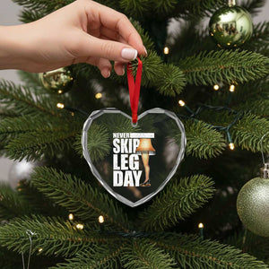 Funny Never Skip Leg Day Christmas Movie Heart Crystal Glass Ornament Italian Leg Lamp TS11 Print Your Wear
