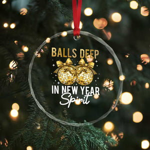 Funny New Year Disco Ball Crystal Glass Ornament Balls Deep In New Year Spirit TS11 Print Your Wear