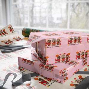 Funny New Year Same Assquatch Wrapping Paper Roll Bigfoot Lover TS12 Light Pink Print Your Wear