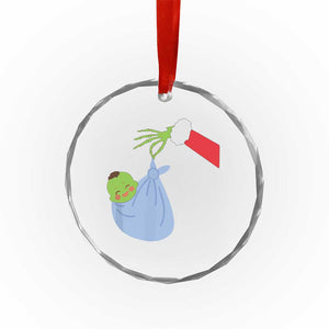 Funny NICU Labor Delivery Nurse Xmas Santa Green Baby Crystal Glass Ornament TS11 Print Your Wear