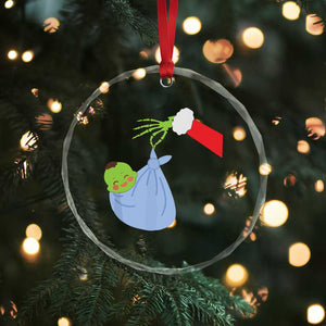 Funny NICU Labor Delivery Nurse Xmas Santa Green Baby Crystal Glass Ornament TS11 Print Your Wear