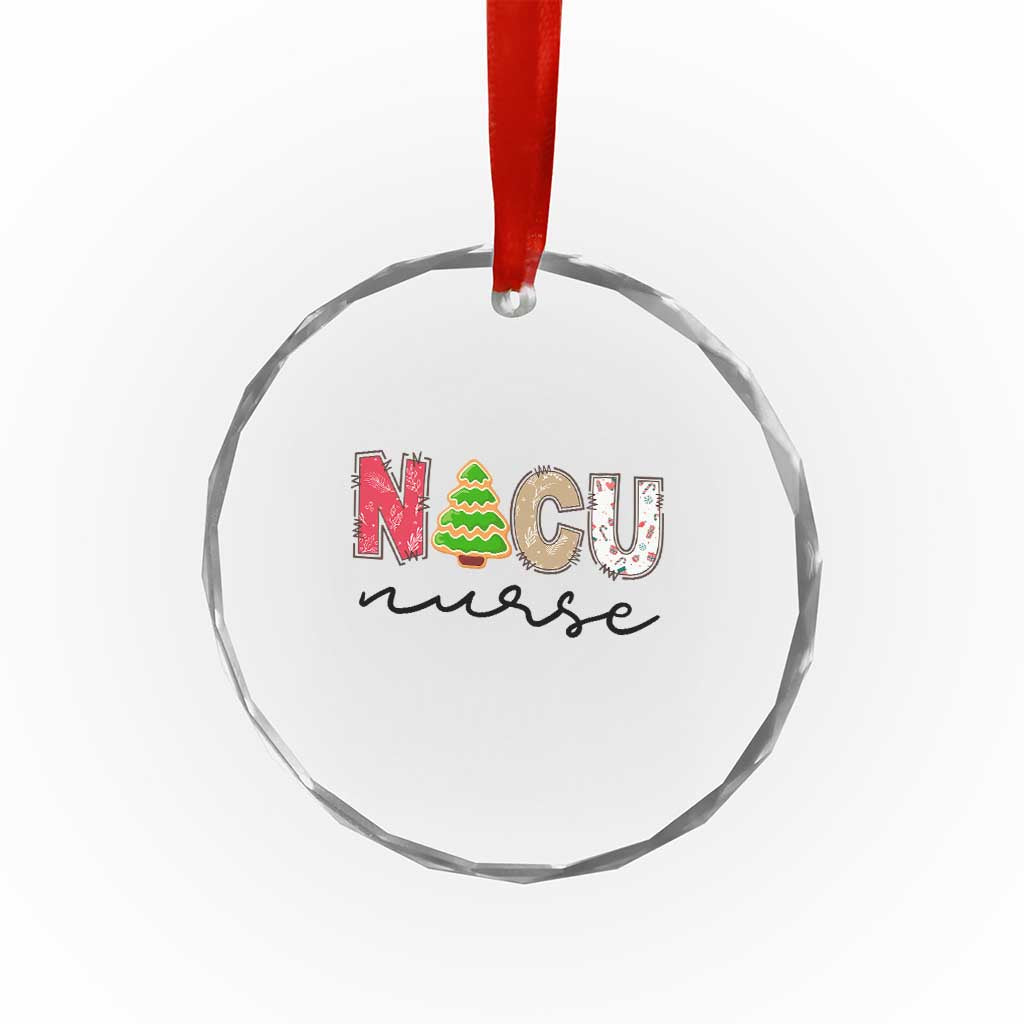 Funny NICU Labor Delivery Nurse Xmas Xmas Tree Crystal Glass Ornament TS11 Print Your Wear