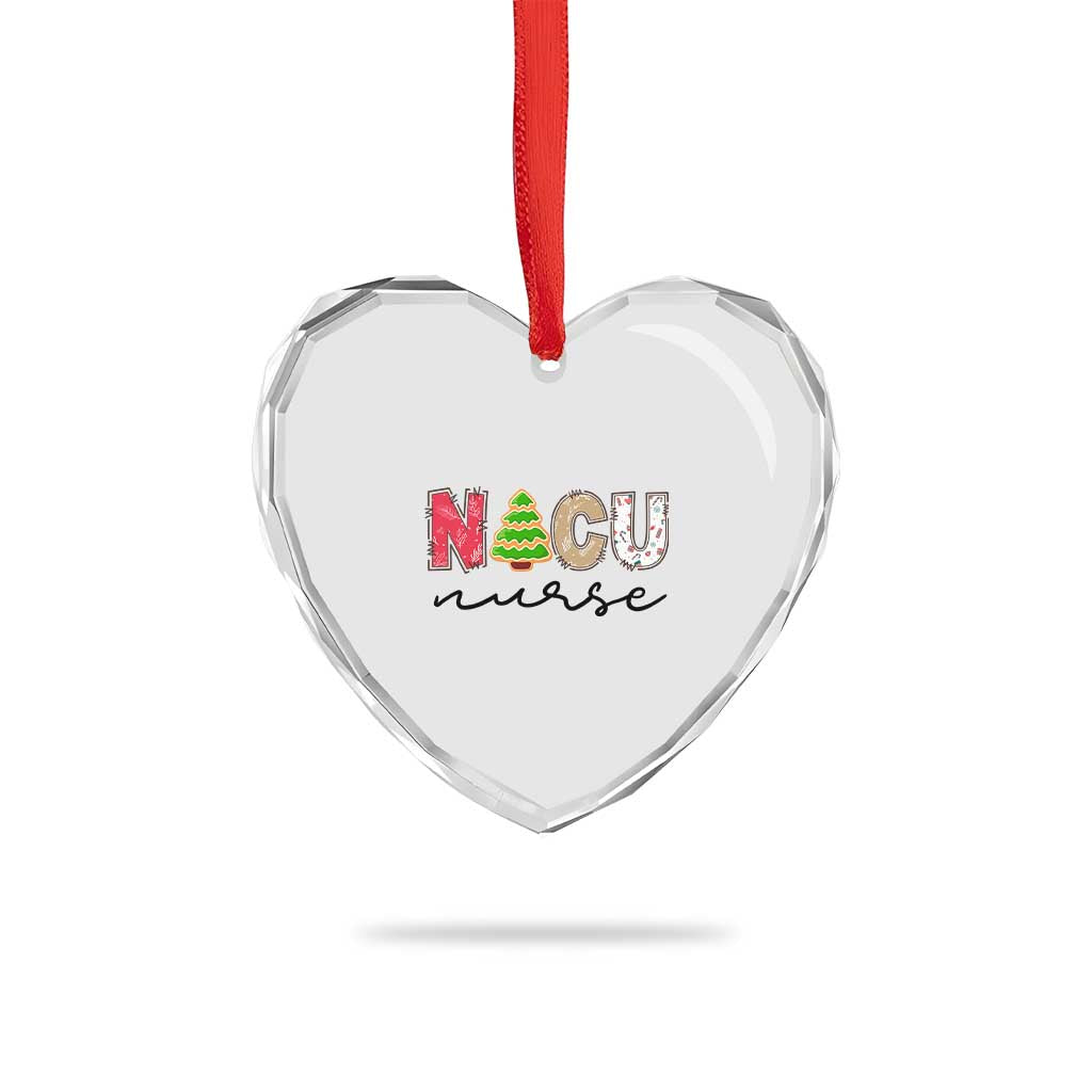 Funny NICU Labor Delivery Nurse Xmas Xmas Tree Heart Crystal Glass Ornament TS11 Print Your Wear
