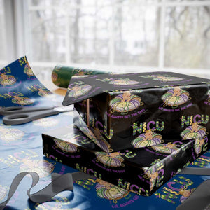 Funny NICU Nurse Mardi Gras Wrapping Paper Roll We Always Get The Baby King Cake TS11 Black Print Your Wear