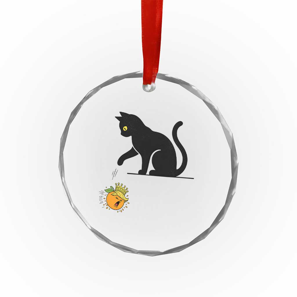 Funny No Kings Black Cat Crystal Glass Ornament Rebellious Cat Lover Gift TS12 Print Your Wear