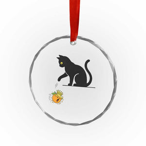 Funny No Kings Black Cat Crystal Glass Ornament Rebellious Cat Lover Gift TS12 Print Your Wear