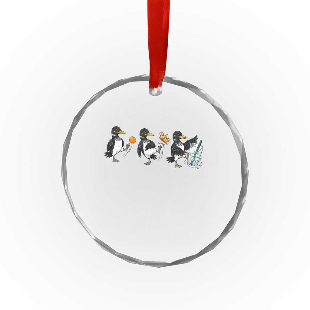 Funny No Kings MN Rebel Loon Crystal Glass Ornament Minnesota State Pride TS12 Print Your Wear