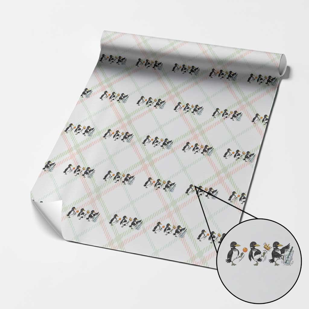 Funny No Kings MN Rebel Loon Wrapping Paper Roll Minnesota State Pride TS12 Christmas Plaid Print Your Wear