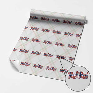 Funny Norway Flag Ro Ro Typography Graphic Wrapping Paper Roll Norge Norwegian Flag Football Fans TS02 Christmas Plaid Print Your Wear