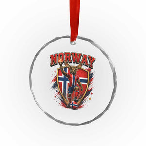 Funny Norway Norwegian Moose Crystal Glass Ornament Soccer Fan Game Day Gift TS12 Print Your Wear