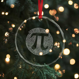 Funny Number Pi Crystal Glass Ornament Pi 3.14 Pi Number Symbol Math Science Gift TS02 Print Your Wear