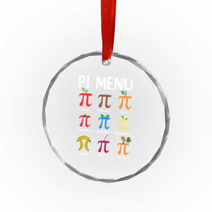 Funny Number Pi Crystal Glass Ornament Pi Menu 3.14 Pi Symbol - Math Teacher Happy Pi Day TS02 Print Your Wear