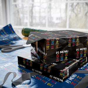 Funny Number Pi Wrapping Paper Roll Pi Menu 3.14 Pi Symbol - Math Teacher Happy Pi Day TS02 Black Print Your Wear