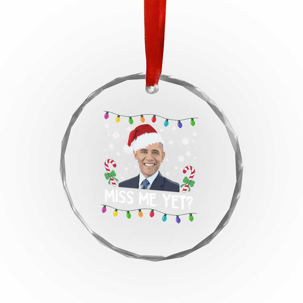 Funny Obama Ugly Xmas Crystal Glass Ornament Funny Santa Xmas Light TS10 Print Your Wear