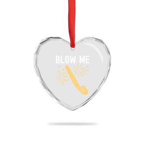 Funny Offensive Blow Me Heart Crystal Glass Ornament Adult Humor Party Celebration TS02 Print Your Wear