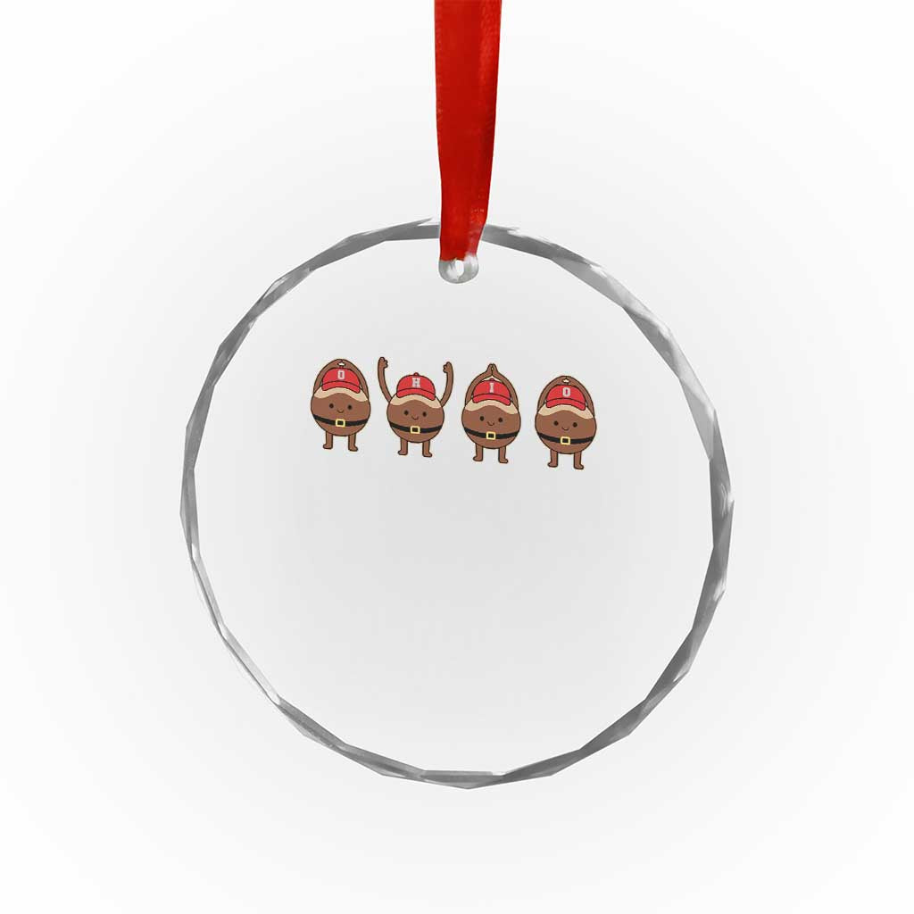 Funny Ohio Buckeye Crystal Glass Ornament Proud Ohio Sports Game Day TS11 Print Your Wear