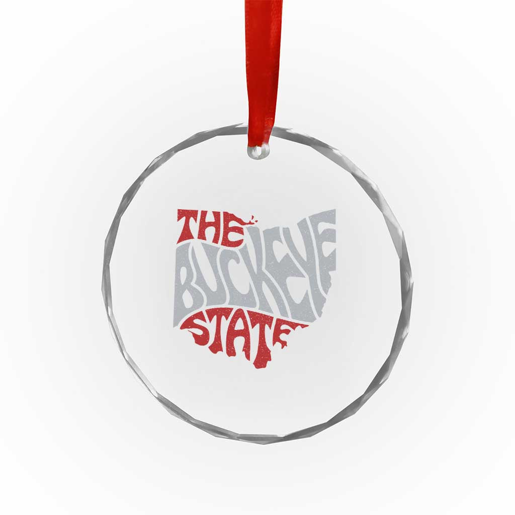 Funny Ohio Pride The Buckeye State Crystal Glass Ornament Map Of Ohio State TS11 Print Your Wear