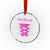 Funny Oktoberfest Corset in Pink Crystal Glass Ornament I Have Not Found My Dirndl TS02 Transparent Glass 3'' Circle Print Your Wear