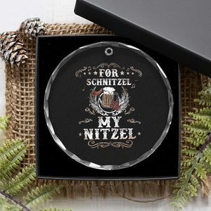 Funny Oktoberfest Crystal Glass Ornament For Schnitzel My Nitzel Octoberfest German Beer Wurst TS10 Print Your Wear