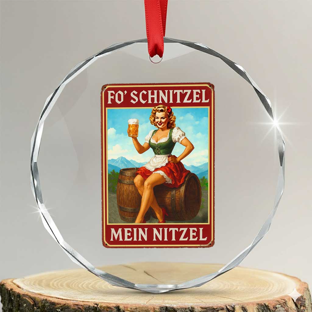 Funny Oktoberfest Crystal Glass Ornament German Octoberfest Matching Drinking Beer Pun Up Girl TS10 Transparent Glass 3'' Circle Print Your Wear