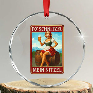 Funny Oktoberfest Crystal Glass Ornament German Octoberfest Matching Drinking Beer Pun Up Girl TS10 Transparent Glass 3'' Circle Print Your Wear