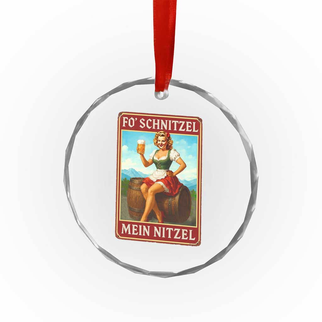 Funny Oktoberfest Crystal Glass Ornament German Octoberfest Matching Drinking Beer Pun Up Girl TS10 Print Your Wear